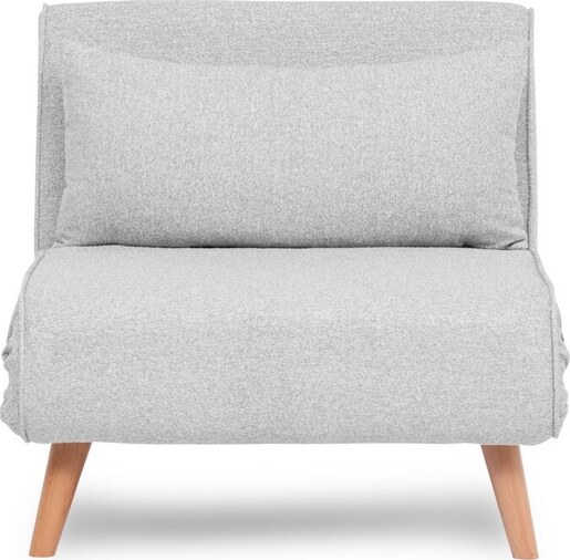 Naslonjač, Folde Single - Teddy Fabric - Grey