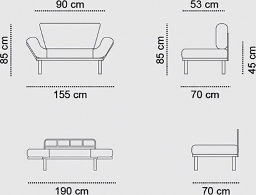 Dvosjed na razvlačenje NITTA petrol, Nitta - Petrol Blue