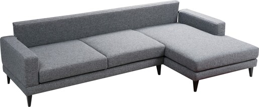 Kutna garnitura na razvlačenje, Tamno siva, Nordic Corner Right (L3+Chl)