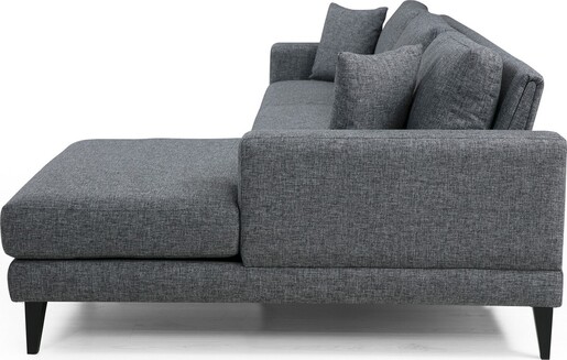 Kutna garnitura na razvlačenje, Tamno siva, Nordic Corner Right (L3+Chl)