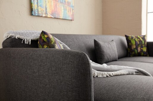 Kutna garnitura na razvlačenje, Antracit, Venus L - Anthracite