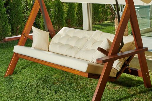 Vrtni trosjed za ljuljanje, prirodno bež boja, Lyon 2400