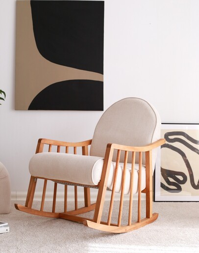 Naslonjač za ljuljanje, Klea - White