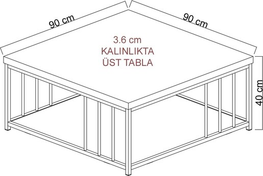 Stolić za kavu, Zenn - Anthracite, Black