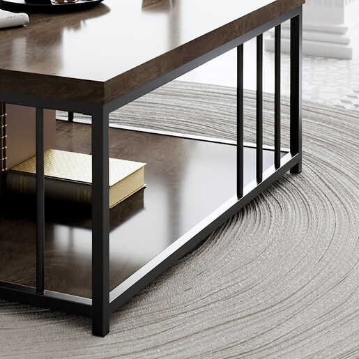 Stolić za kavu, Zenn - Walnut, Black