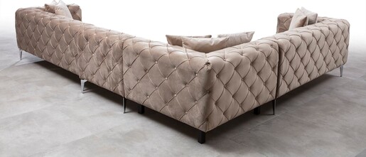 Kutna garnitura COMO CORNER, lijeva, bež, Como Corner Left - Beige