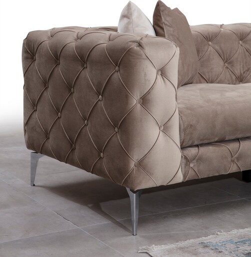 Kutna garnitura COMO CORNER, lijeva, bež, Como Corner Left - Beige