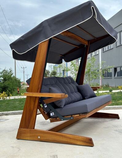 Vrtni trosjed za ljuljanje, prirodno antracit boja, Sia 2400 - Antrasit