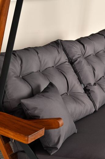 Vrtni trosjed za ljuljanje, prirodno antracit boja, Sia 2400 - Antrasit