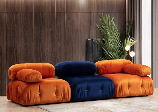 Sofa, naranča, Bubble L1 - Orange