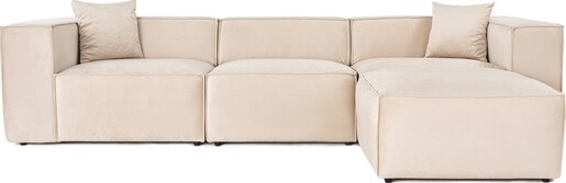 Kutna garnitura Lora (L1-O1-1R-POUFFE ) - Cream