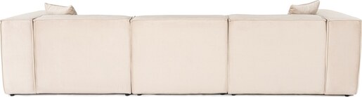 Kutna garnitura Lora (L1-O1-1R-POUFFE ) - Cream