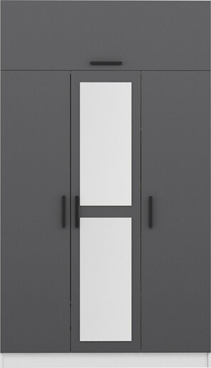 Garderoba, Minar 3 Kapak 235 - Anthracite, White