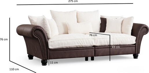 Sofa s 3 sjedala PARKER