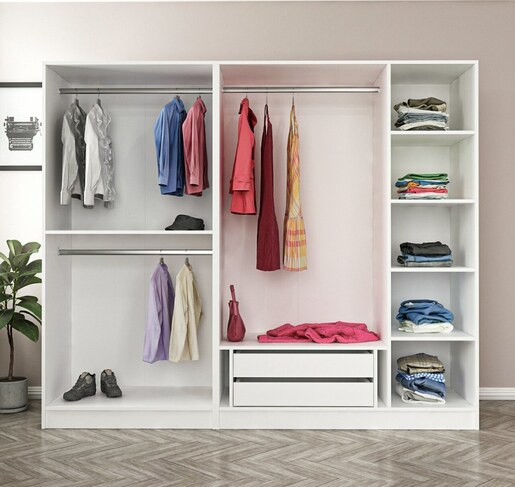 Garderoba, Kale 5 Bolme 2 Cekmece 210 - White