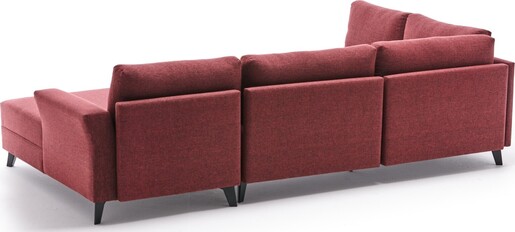 Kutna garnitura na razvlačenje, Bordo crvena, Eris - Claret Red