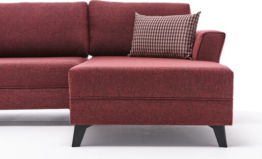 Kutna garnitura na razvlačenje, Bordo crvena, Eris - Claret Red