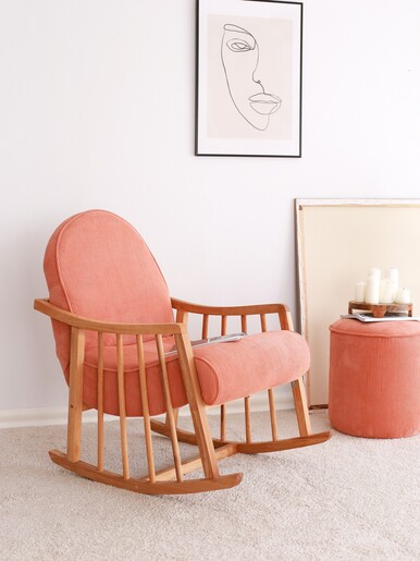 Naslonjač za ljuljanje, Klea - Coral