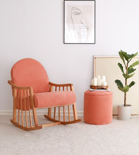 Naslonjač za ljuljanje, Klea - Coral