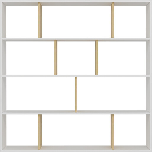 Polica HODBI WHITE, Hodbi - White, Oak