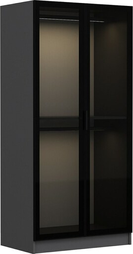 Garderoba, Kale Glass Anthracite - 190