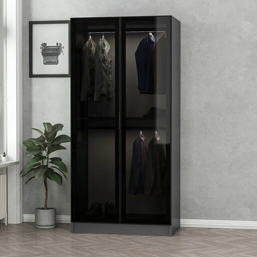 Garderoba, Kale Glass Anthracite - 190