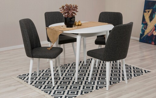 Proširivi blagavaonski stol i stolice (5 komada) Danielle