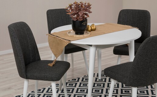 Proširivi blagavaonski stol i stolice (5 komada) Danielle