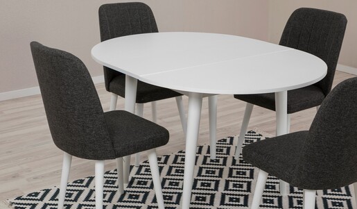 Proširivi blagavaonski stol i stolice (5 komada) Danielle