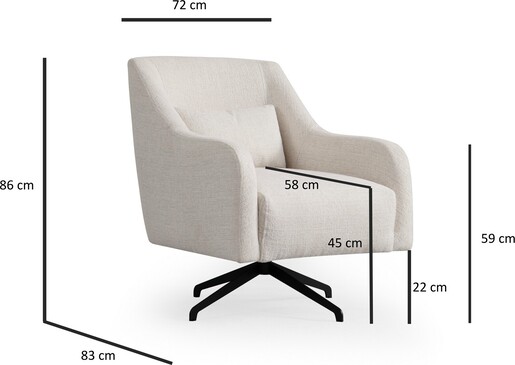 Fotelja Gio Bergere - bijela