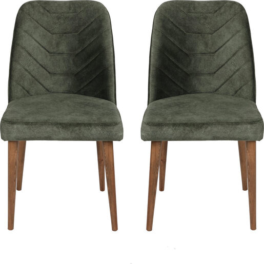 Set stolica (2 komada), Orah Tamnozelene, Dallas 565