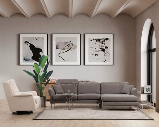 Kutna garnitura Costor Corner desni sivi