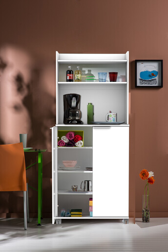 Višenamjenski ormarić, Bijela boja, ADR-470-PP-1