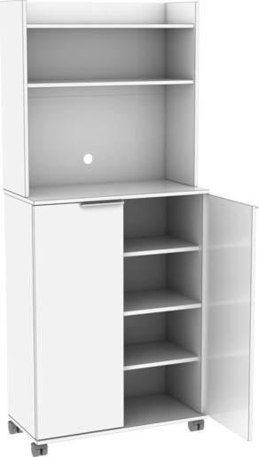 Višenamjenski ormarić, Bijela boja, ADR-470-PP-1
