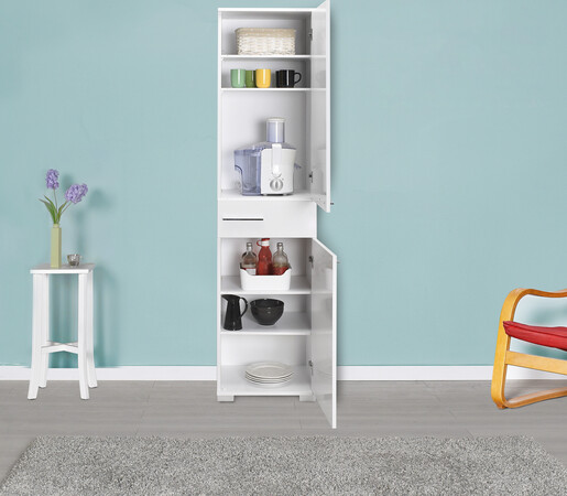 Višenamjenski ormarić, Bijela boja, ADR-421-PP-1