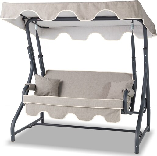 Vrtni dvosjed za ljuljanje, antracit siva boja, Morus