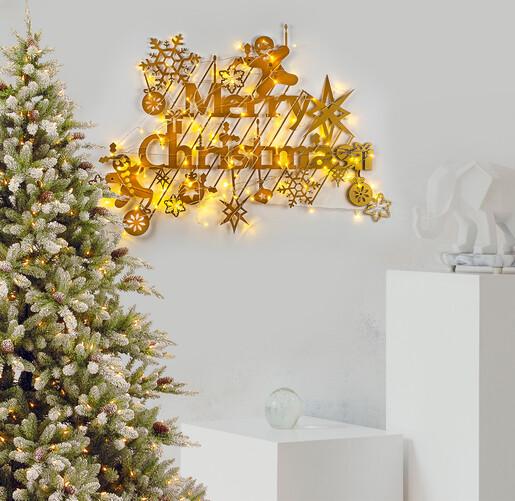 Metalna zidna dekoracija, XMASBLACK - 023