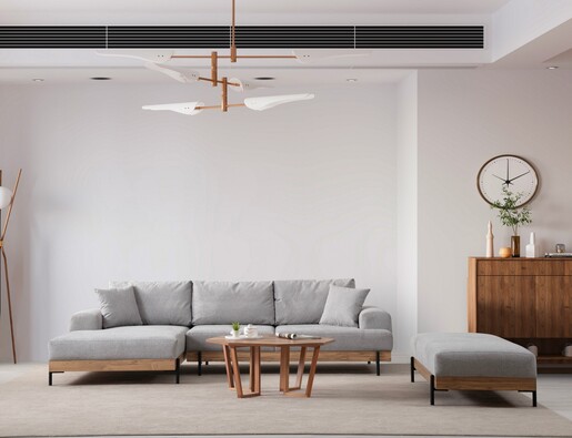 Kutna garnitura Eti Oak lijevi - sivi