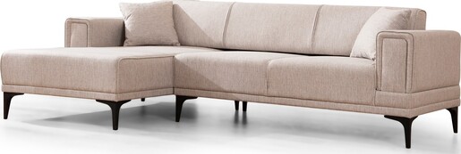 Kutna garnitura na razvlačenje Horizon lijevi - svjetlo smeđa