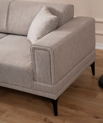 Kutna garnitura na razvlačenje Horizon lijevi - svjetlo smeđa