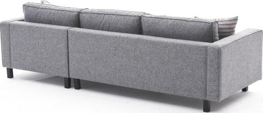 Kutna garnitura, Sivo, Kale Linen Right - Grey