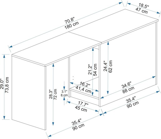 Stol za učenje LILLIAN