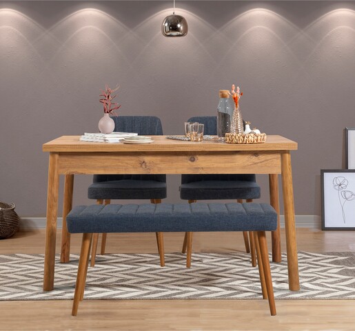 Set stolova i stolica (4 komada), Atlantski bor Mornarsko plava, Costa 1048 - 3 A