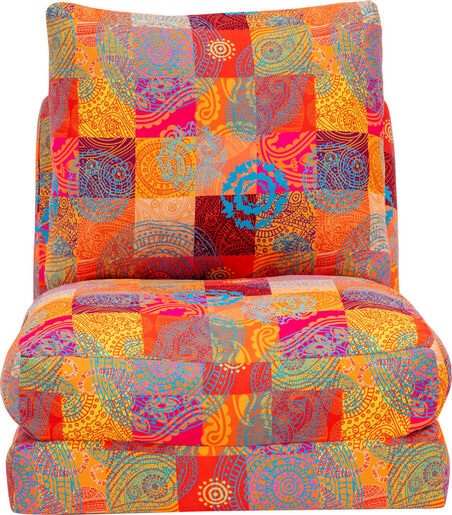 Fotelja na razvlačenje, Višebojno, Taida 1 - Seater - Patchwork
