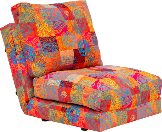 Fotelja na razvlačenje, Višebojno, Taida 1 - Seater - Patchwork