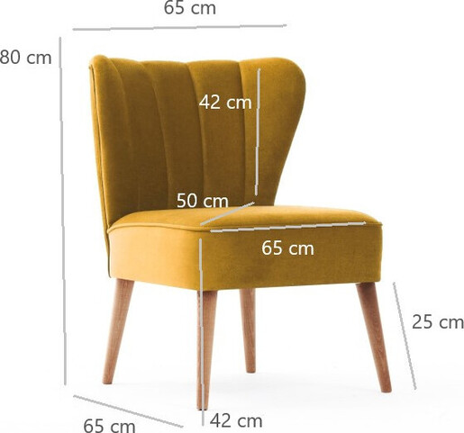 Fotelja, Zlato, Layla - Gold