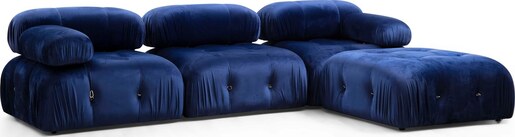 Sofa, Plava, Bubble L1 - Velvet Blue