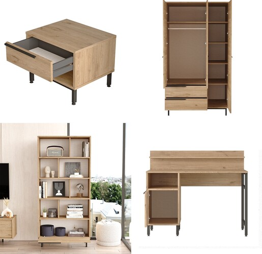 Set namještaja za sobu za djecu i mlade RACHEL