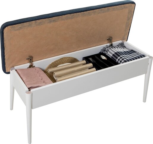 Set stolova i stolica (5 komada), Bijela boja Tamno plava, Vina 1048 - Dark Blue, White