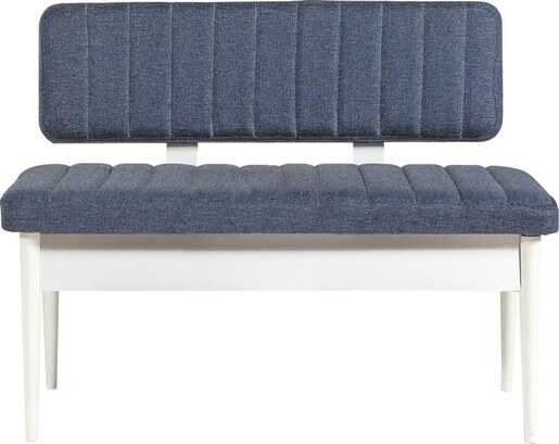 Set stolova i stolica (5 komada), Bijela boja Tamno plava, Vina 1048 - Dark Blue, White